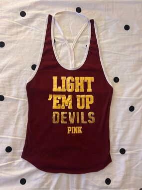 PINK Arizona State Maroon Racerback Tank